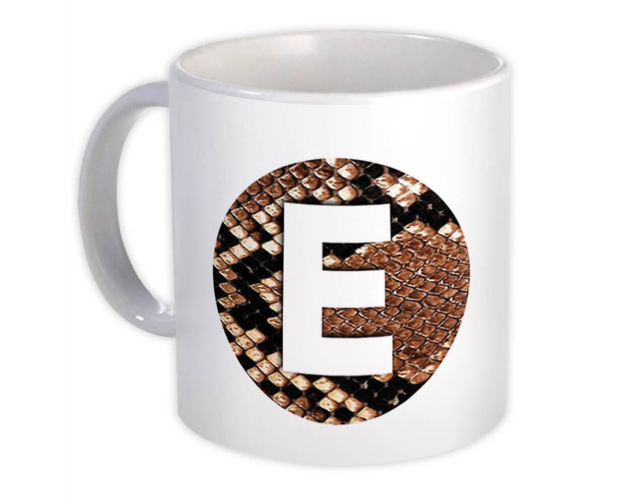 Hediye Kupa: Monogram Harf E Snake
