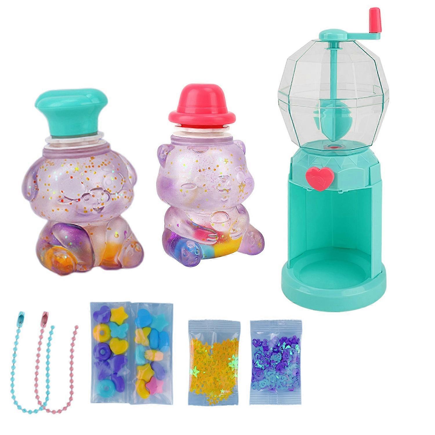 1 Set Funny Bear Squeeze Toy Soft TPR Cartoon Water Fillable Bear Squishes Toy Creative Stress