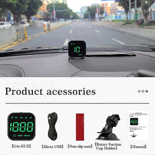 Car Head Up Display HUD GPS Head-Up Display Projector Digital Speedometer Alarm Reminder Safe For All Car Windshield Accessories