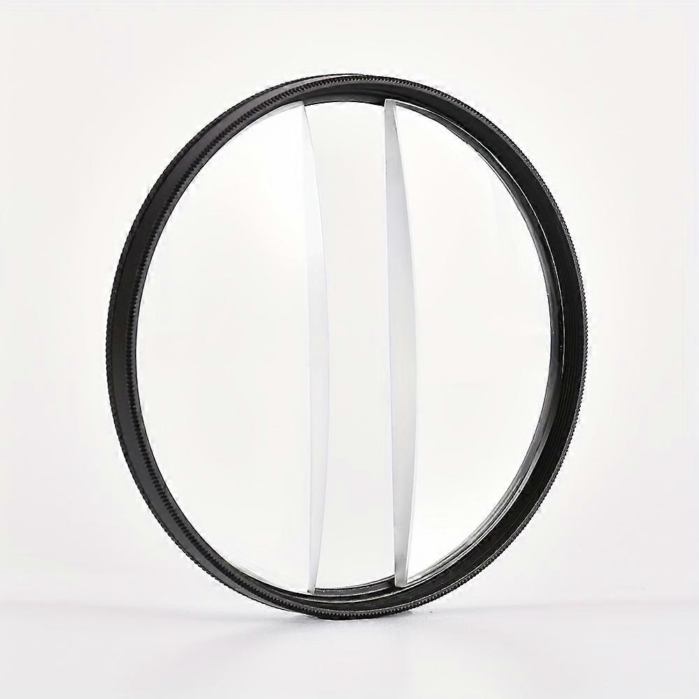 Blur Effect Camera Filter SLR Photography Foreground Special Effect Filter Dual Half Moon Variable Prism Lens 67/72/77/82mm - Can Be Adapted To Other 