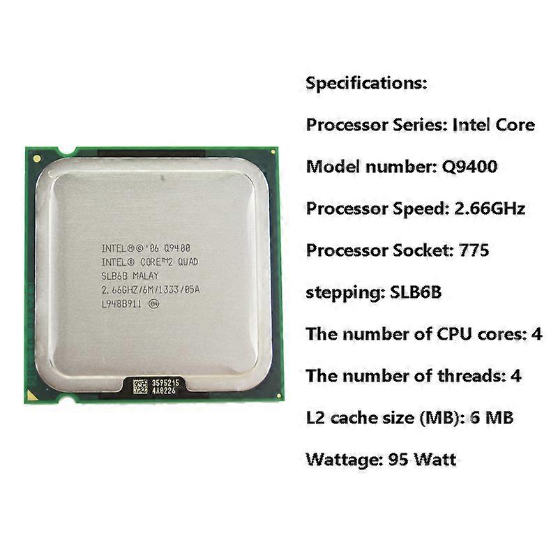 Intel Core Quad Q9300 Q9400 Q9500 Q9550 Q9650 Processor Socket