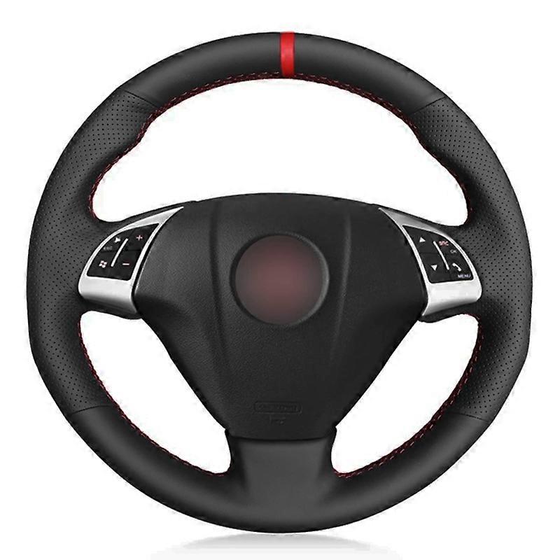 Car Steering Wheel Cover Soft Black Artificial Leather For Fiat Grande Punto Bravo Linea 2007-2019 Qubo Doblo Opel Combo