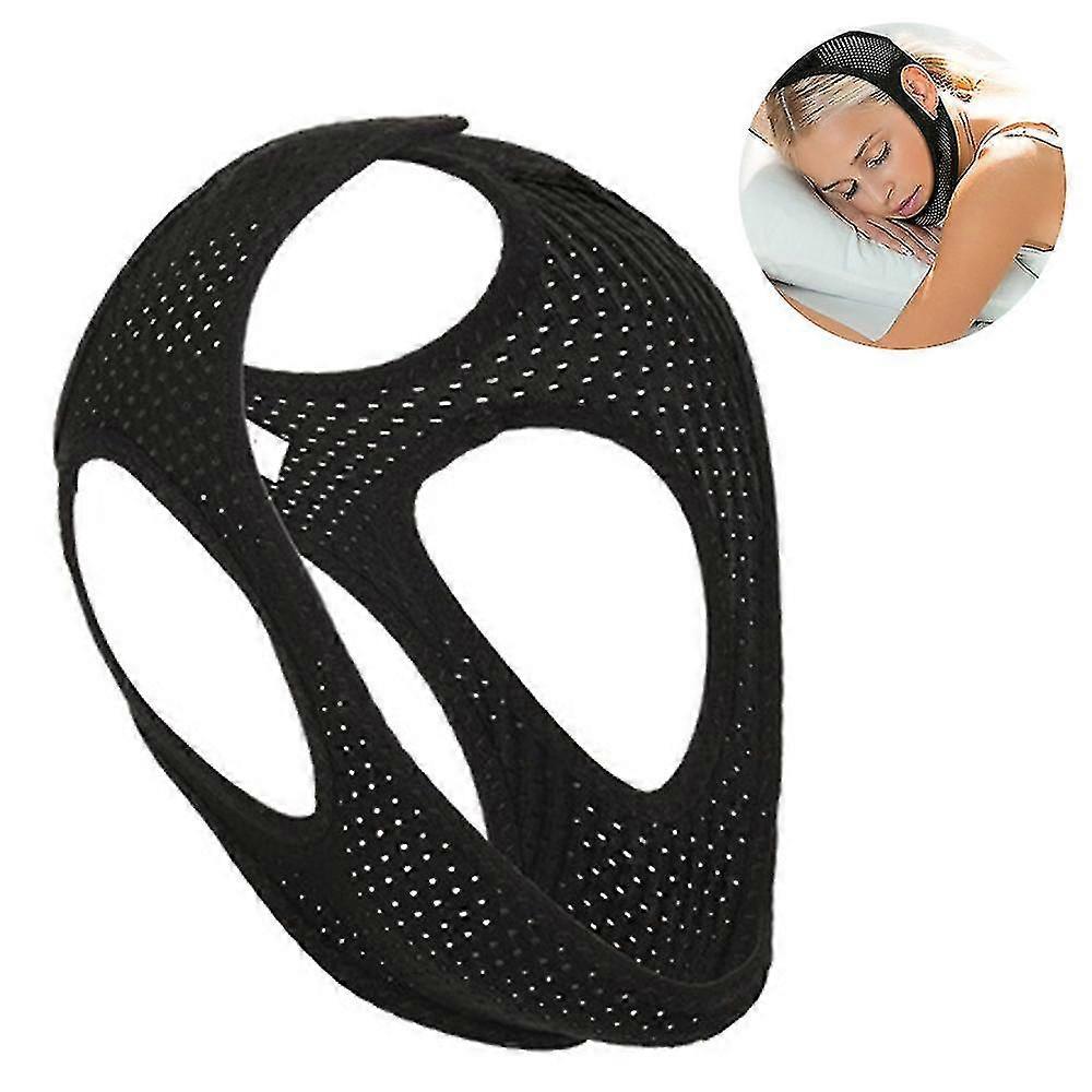Anti Snore Chin Strap, Chin Straps For Snoring, Adjustable Snoring Solution Stop Snoring Chin Strap, Breathable Snoring Strap For Men And Women