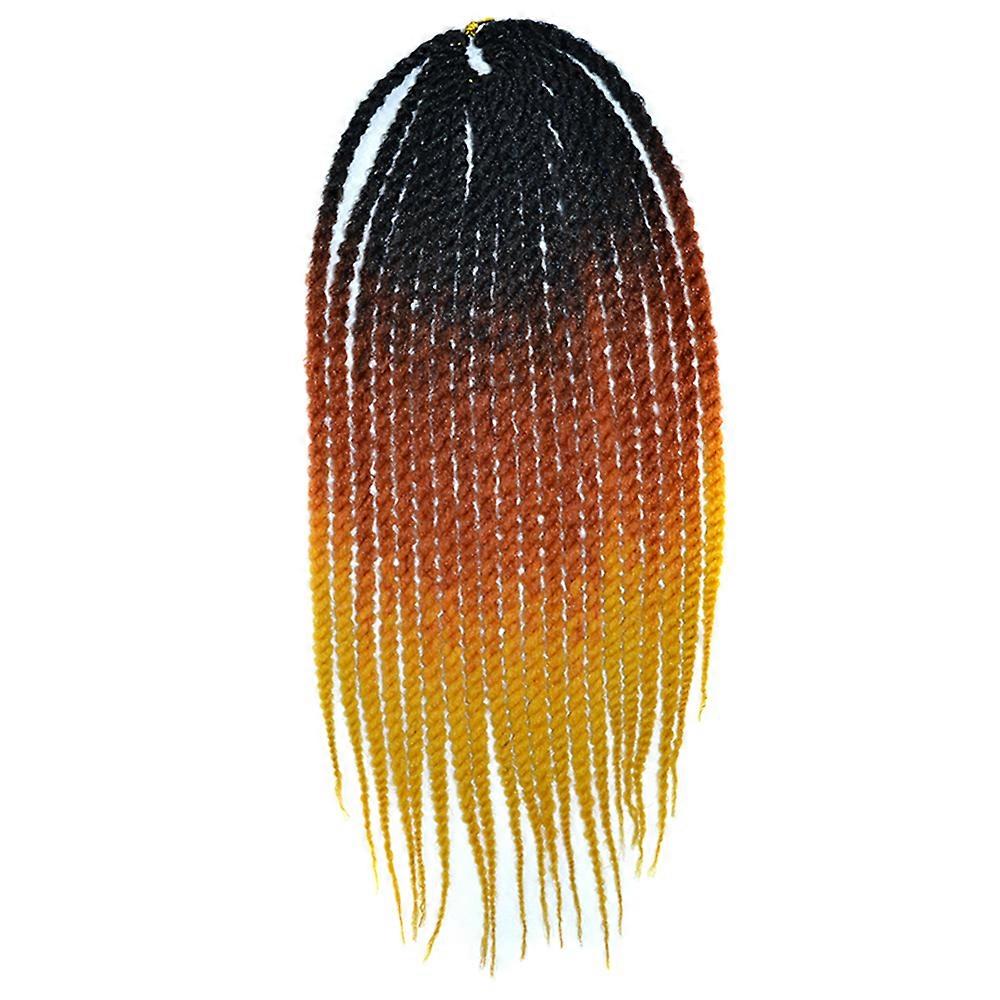 Negro Wig African Twisted Braid Gradient Ramp