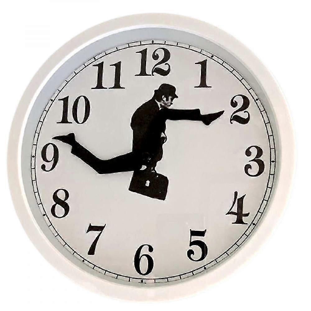 Monty Python inspiroval hloupé chodící nástěnné hodiny kreativní tiché němé hodiny nástěnné umění pro domácí bydlení