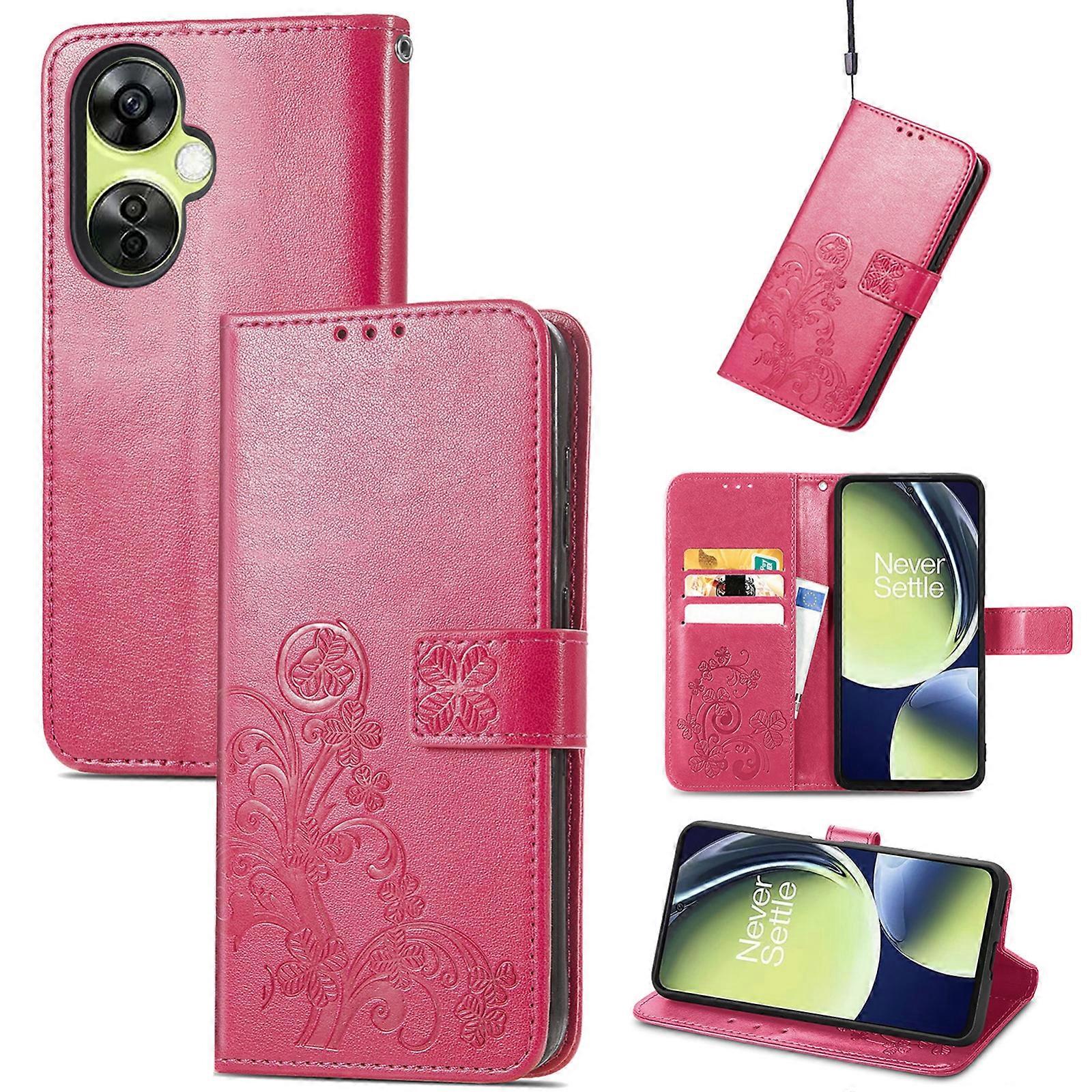 Four-leaf Clover Leather Case For OnePlus Nord CE 3 Lite