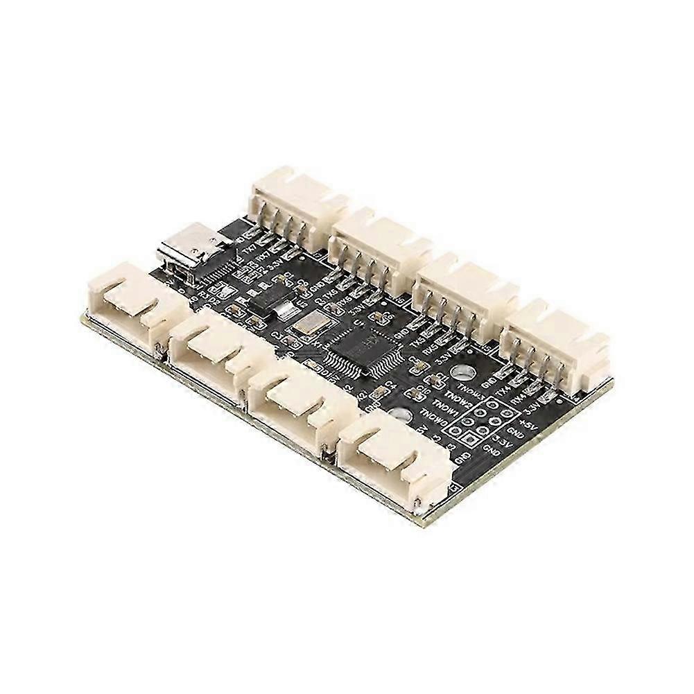 USB to 8-Way TTL Serial Port Module CH348 Multi-Channel UART Expansion Board TypeC to 8 TTL Module PCB Board