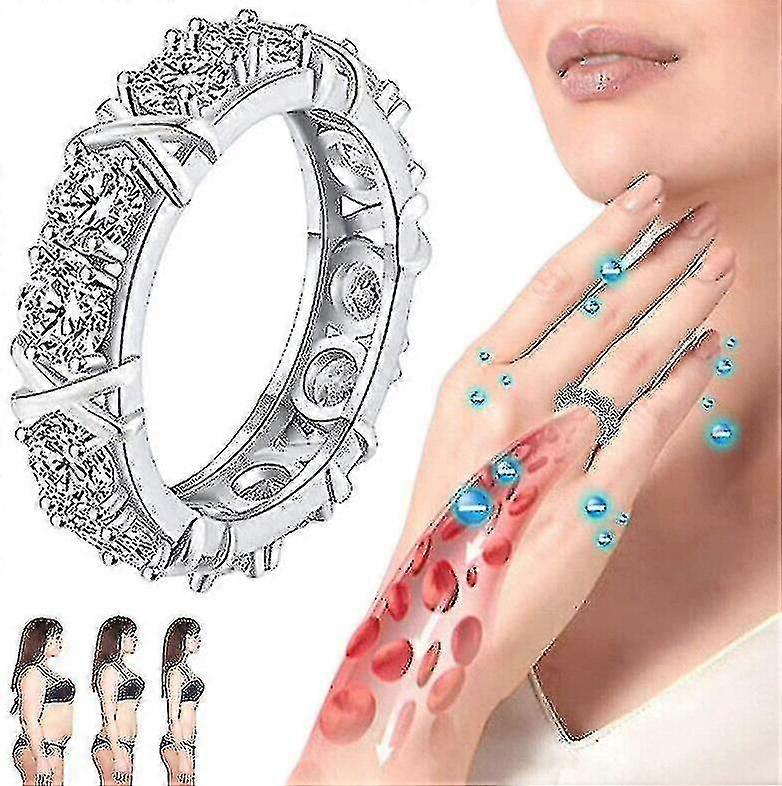 Qoostyle Zircon Shaping Moissanite Ring
