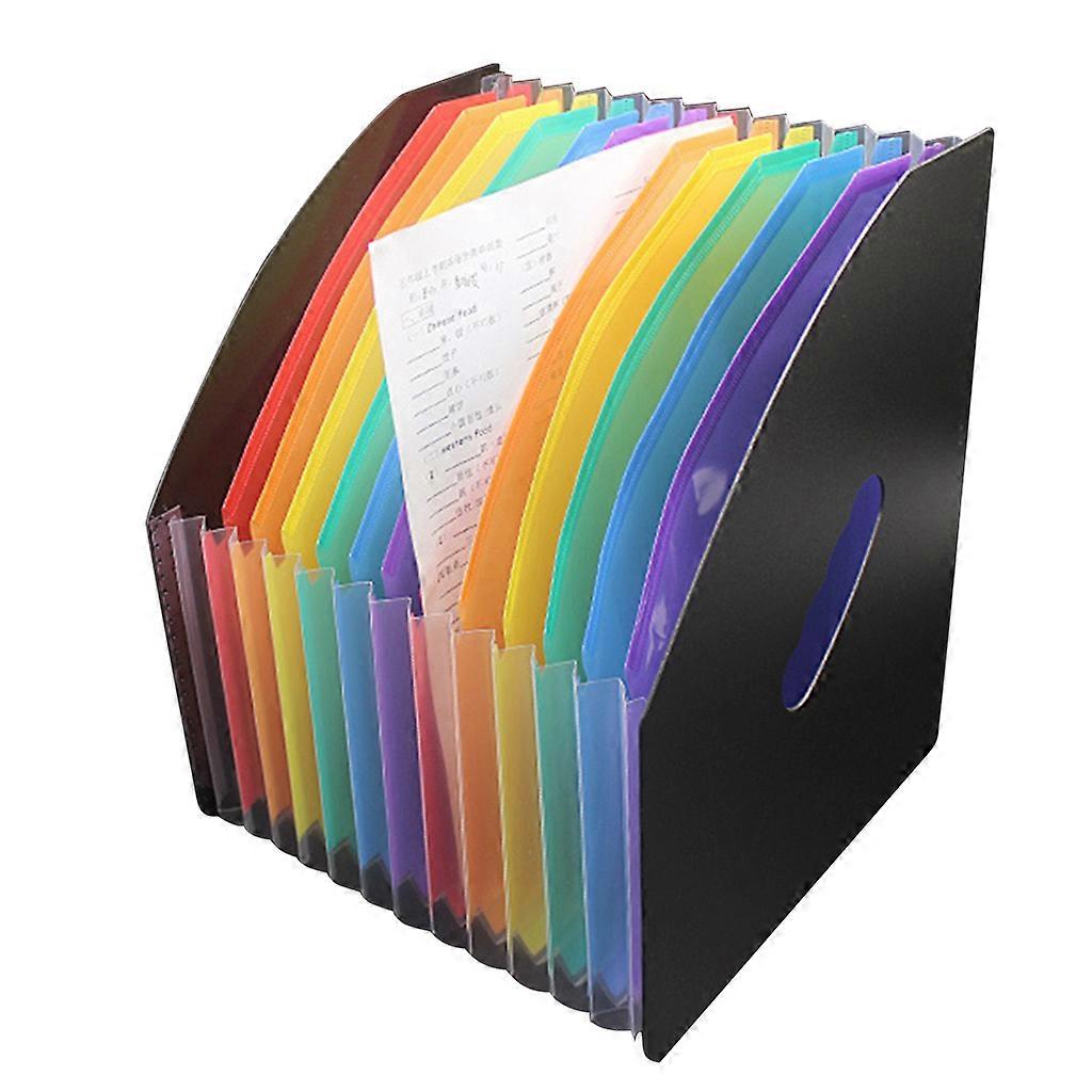 Multi-purpose Document Folder Durable Expanding A4 File Folder Dual Handles
