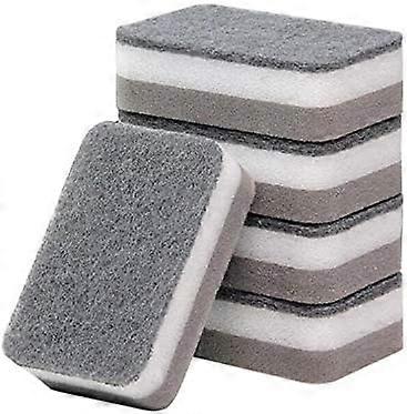 5 Piece Washing Up Sponge Scouring Pad Multi Use Magic Cleaning Double-Sided Non-Scratch