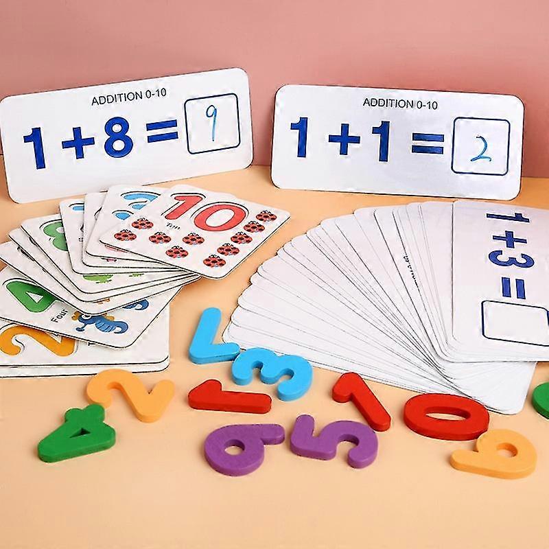 Early Childhood Learning Aids, Wooden Educational Toys, Various Numbers, Addition And Subtraction, Math Toys