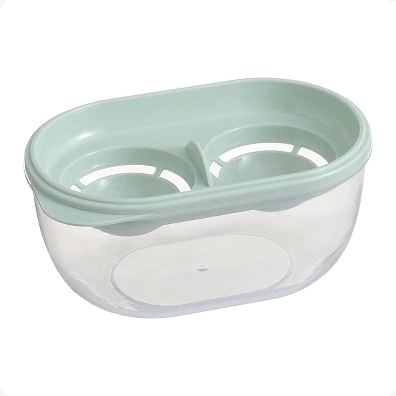 Egg Separator with Storage Bowl, Egg White Separator(Green)