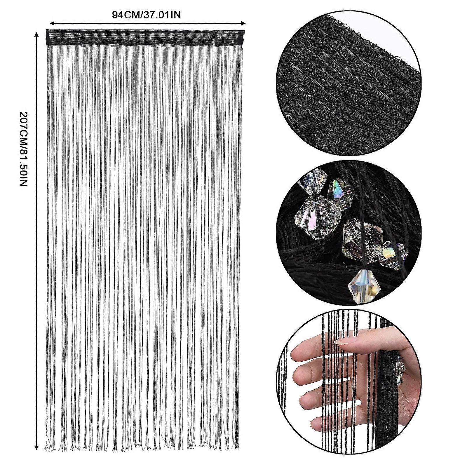Panel Bead Borla Crystal Fringe Decor String Door Curtain Room Divider Window