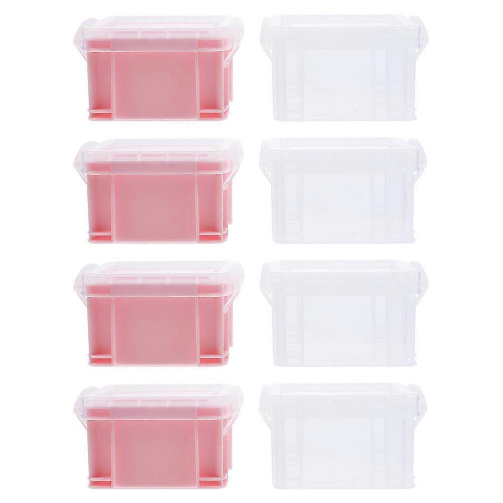 8pcs Small Storage Containers Mini Boxes Small Container with Lid Jewelry Organizer
