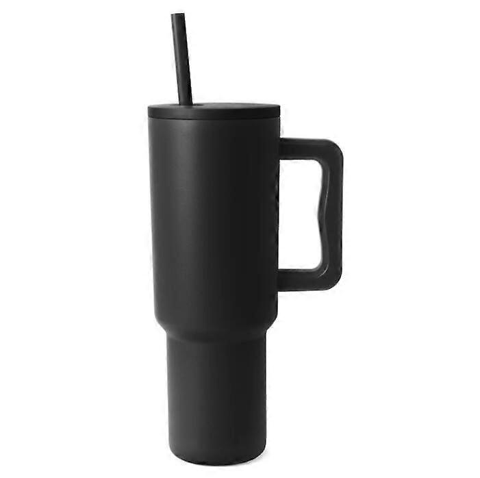1200ml Stainless Steel Vacuum Insulated Mug With Straw And Handle