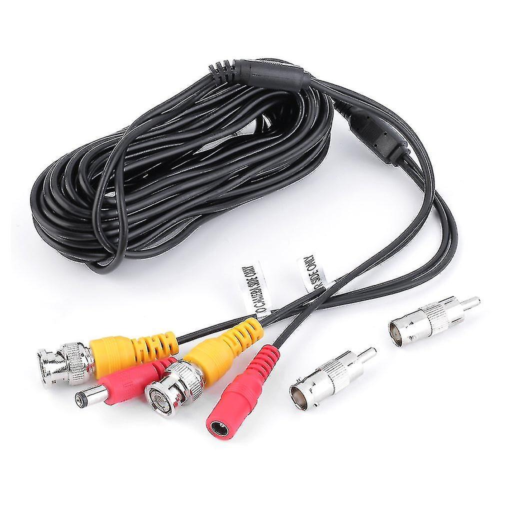10m 33ft Home Surveillance Cctv Camera Dvr Video Power Security Bnc Rca Cable