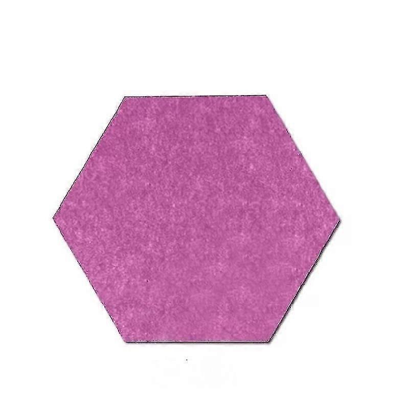 3pcs Acoustic Wall Panel Hexagon Tiles Studio Sound Proofing Insulation Foam Pads(rose Red)