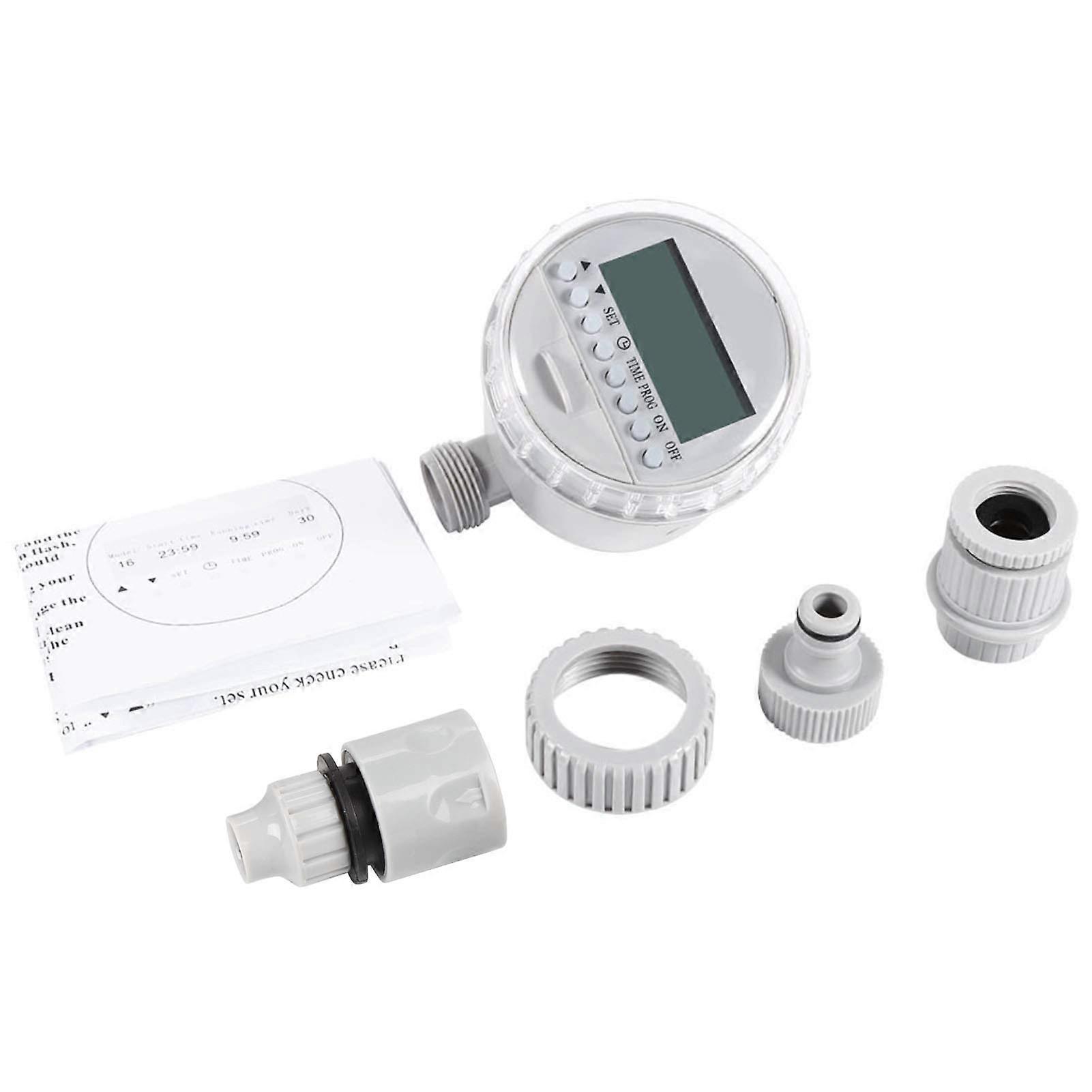 1Pc Solar Irrigation Controller Power Water Timer Auto LCD Digital Sprinkler Timer Water Saving Irrigation Controller for Home Garden