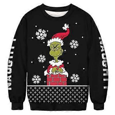 Dibujos animados Navidad Impresión 3D Pareja Sudadera con capucha Moda Pullover Top