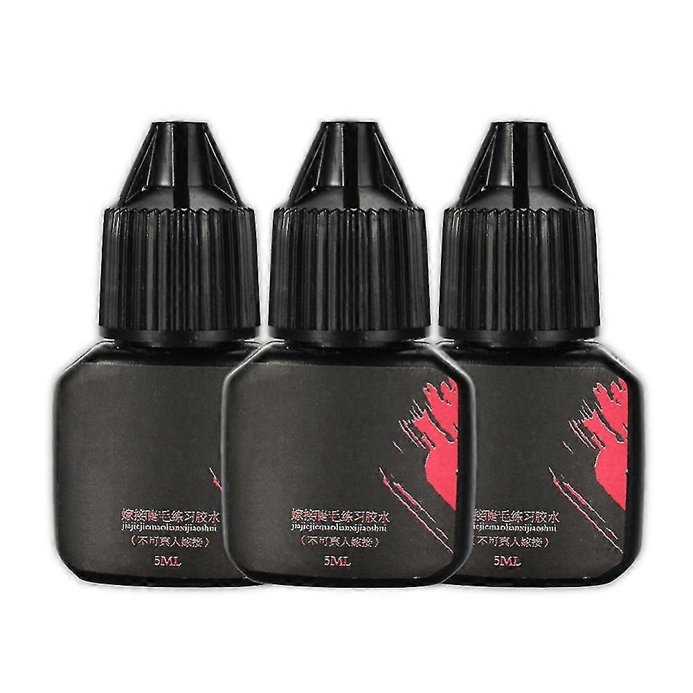 3pcs Eyelash Extension Glue Extra Strong Lash Glue 5ml, 1s Dry Time