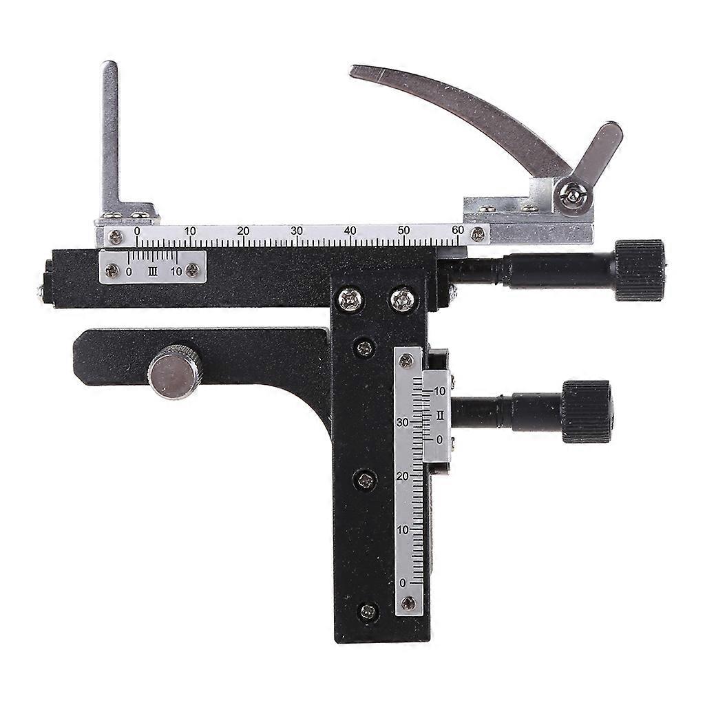 Microscope Attachable Mechanical Stage X-Y Moveable Caliper Vernier with Scale