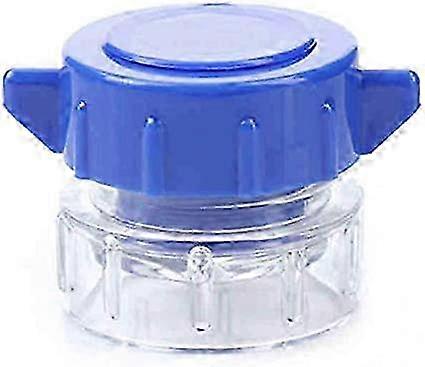 Pill crusher with portable multi-functional plastic container, blue, pill crusher