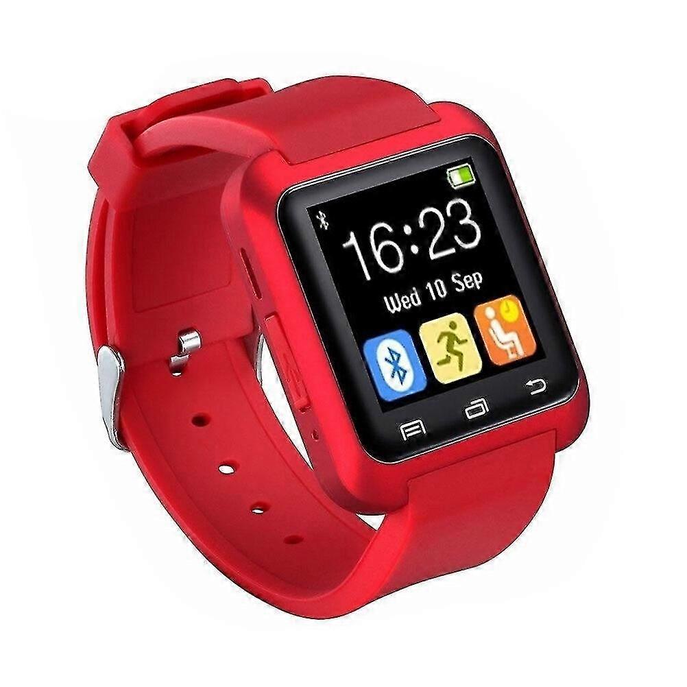 Smartwatch U8 Smart Watch Wrist Watch Digital Player Watch For Android Phone Wearable Electronic Device (red)