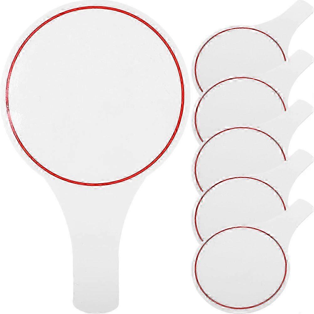 6pcs Blank Scoring Board Portable Scoreboard Dry Erase Boards Writable Scoreboard for Games