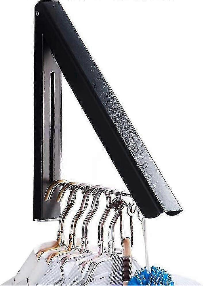 Foldable Telescopic Drying Rack Aluminum Alloy Wall Hanging Drying Rack (silver)