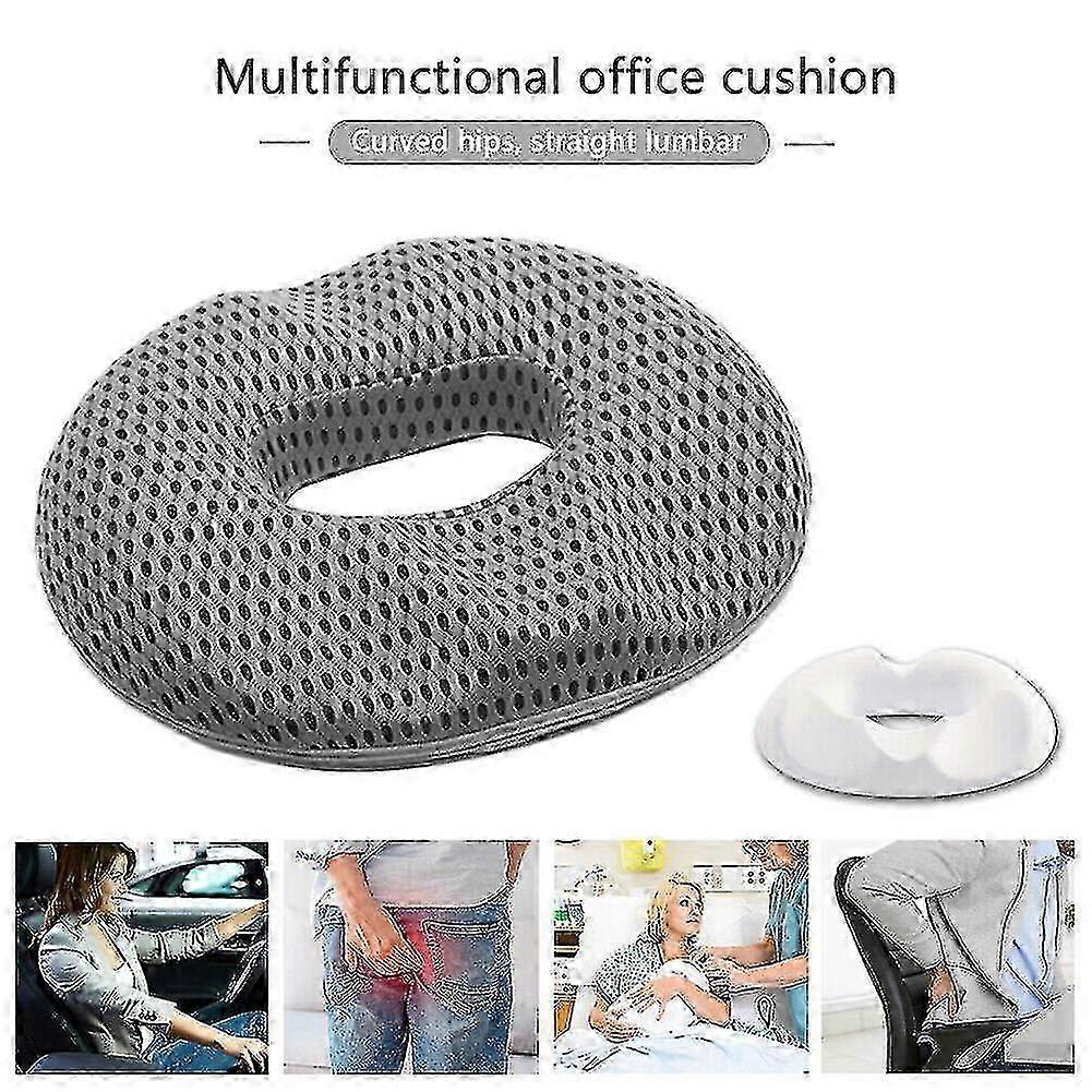 Coussin de siège en beignet Confort Soulagement de la douleur Coccyx Hémorroïdes Oreiller Soins chirurgicaux A+ - JA