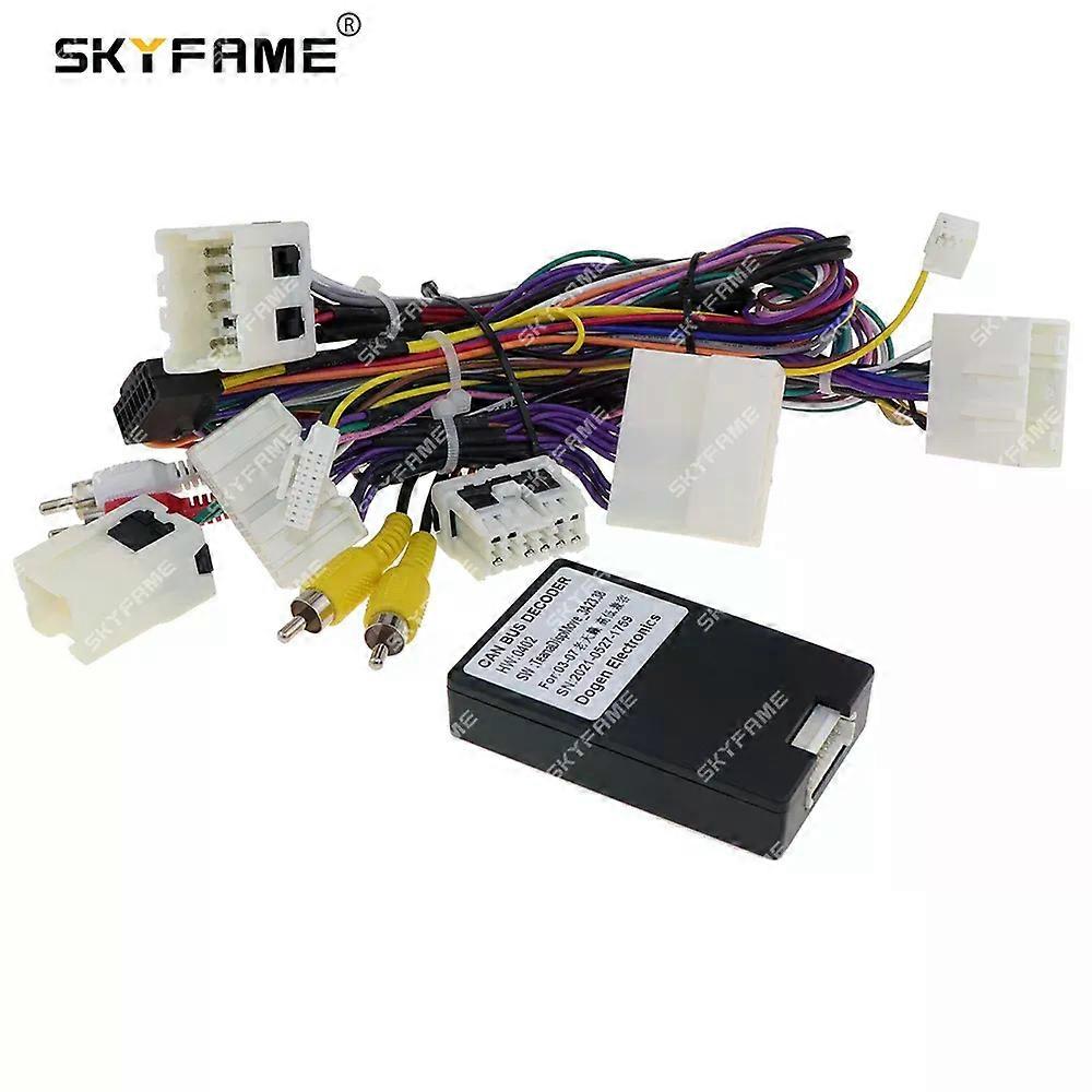 DOGENカーワイヤーハーネスアダプターCanbusボックスデコーダーAndroidラジオ電源ケーブル日産ティアナJ31アルティマセフィーロ用