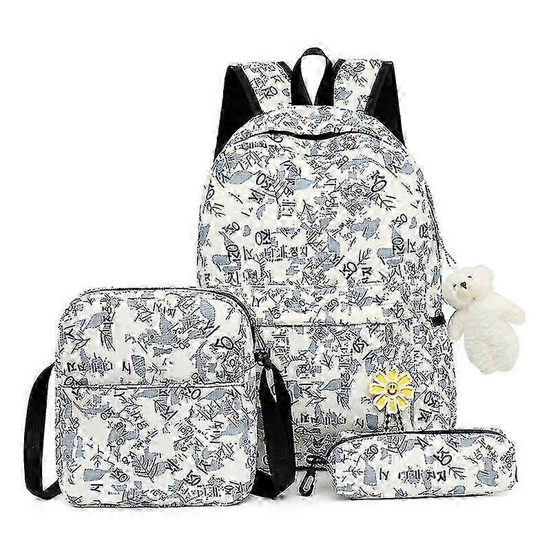 حقيبة مدرسية بنات بنين حقيبة ظهر للأطفال 3 أجزاء مجموعة