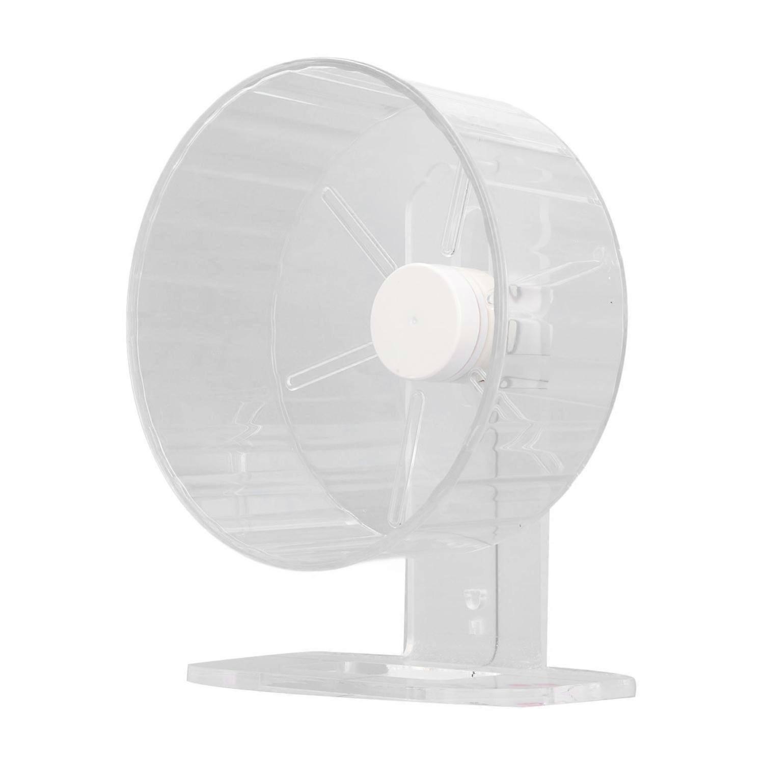 Silent Hamster Wheel with Stand Prevent Slip Clear Acrylic Hamster Exercise Running Wheel Toy for Sm