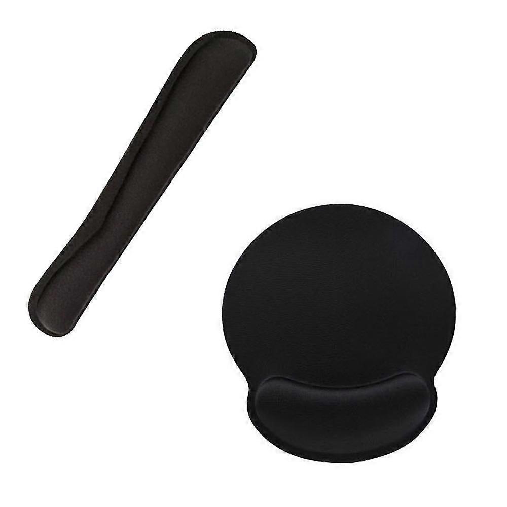 Keyboard Wrist Rest + Mouse Pad + Mouse Wrist Rest Support Set, Memory Foam, For Computer Office,8251