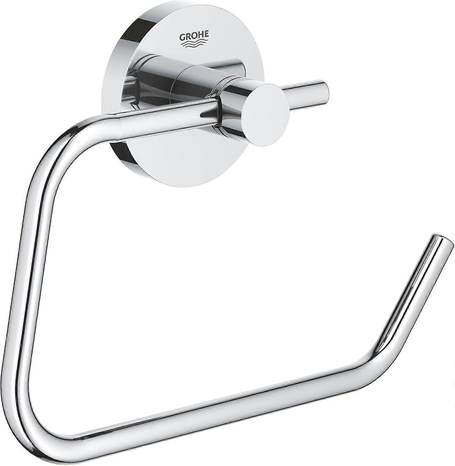 Grohe Essentials ペーパーロールホルダー 40689001、シルバー (ドイツ輸入品)