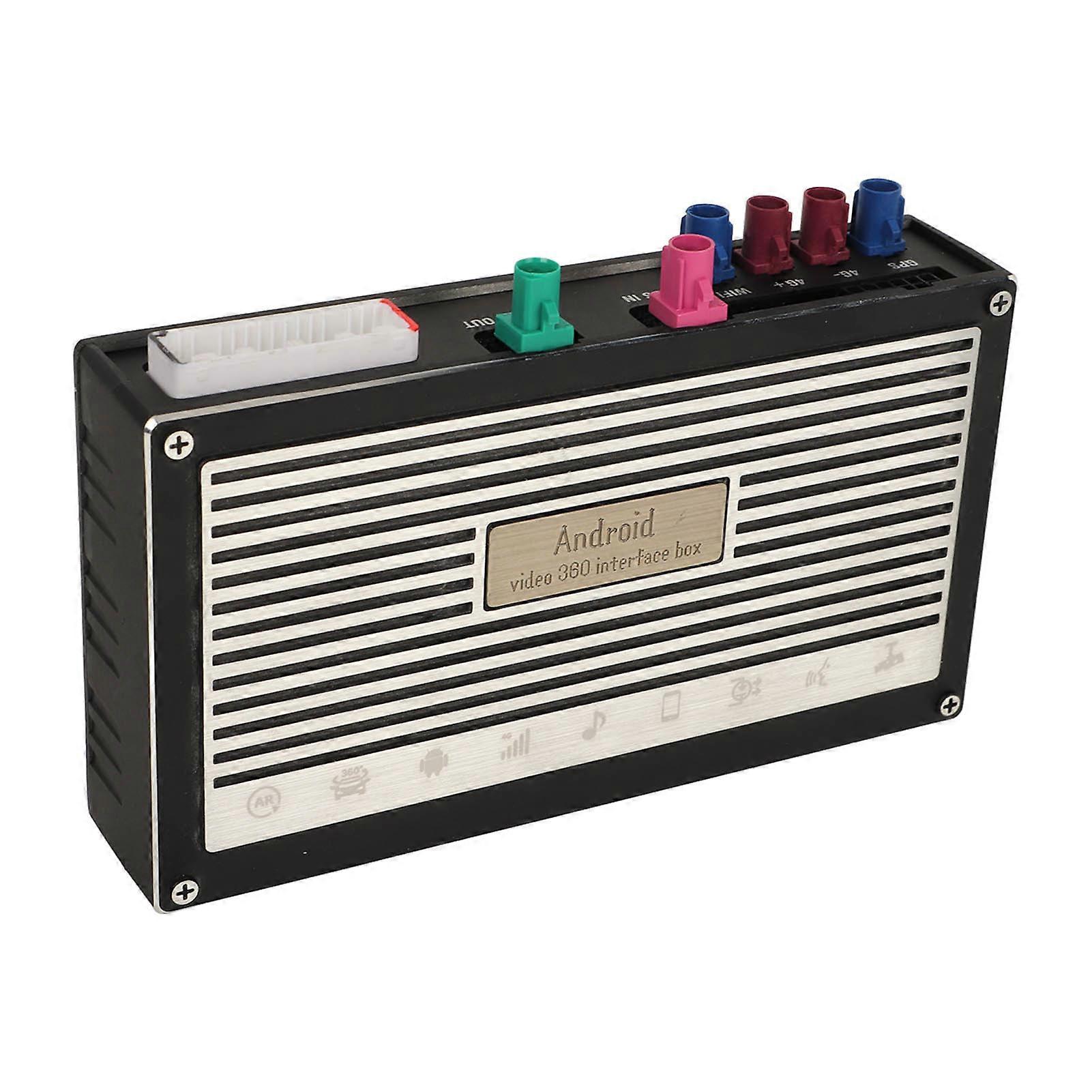 for Android Wireless Decoder Box 8 Core Carplay Auto Module Receiver Retrofit Box Panoramic 360 Replacement for Benz C‑Class W205 NTG5.5 8+128G