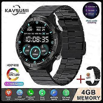 2023 New 4G Memory Smart Watch 454*454 HD Always Display The Time Bluetooth Call Smartwatch For Adult Huawei TWS Earphones