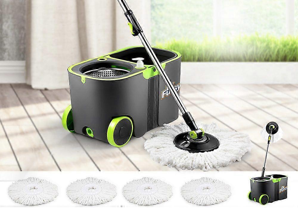 Spin Mop and Bucket System Set Floor Clean