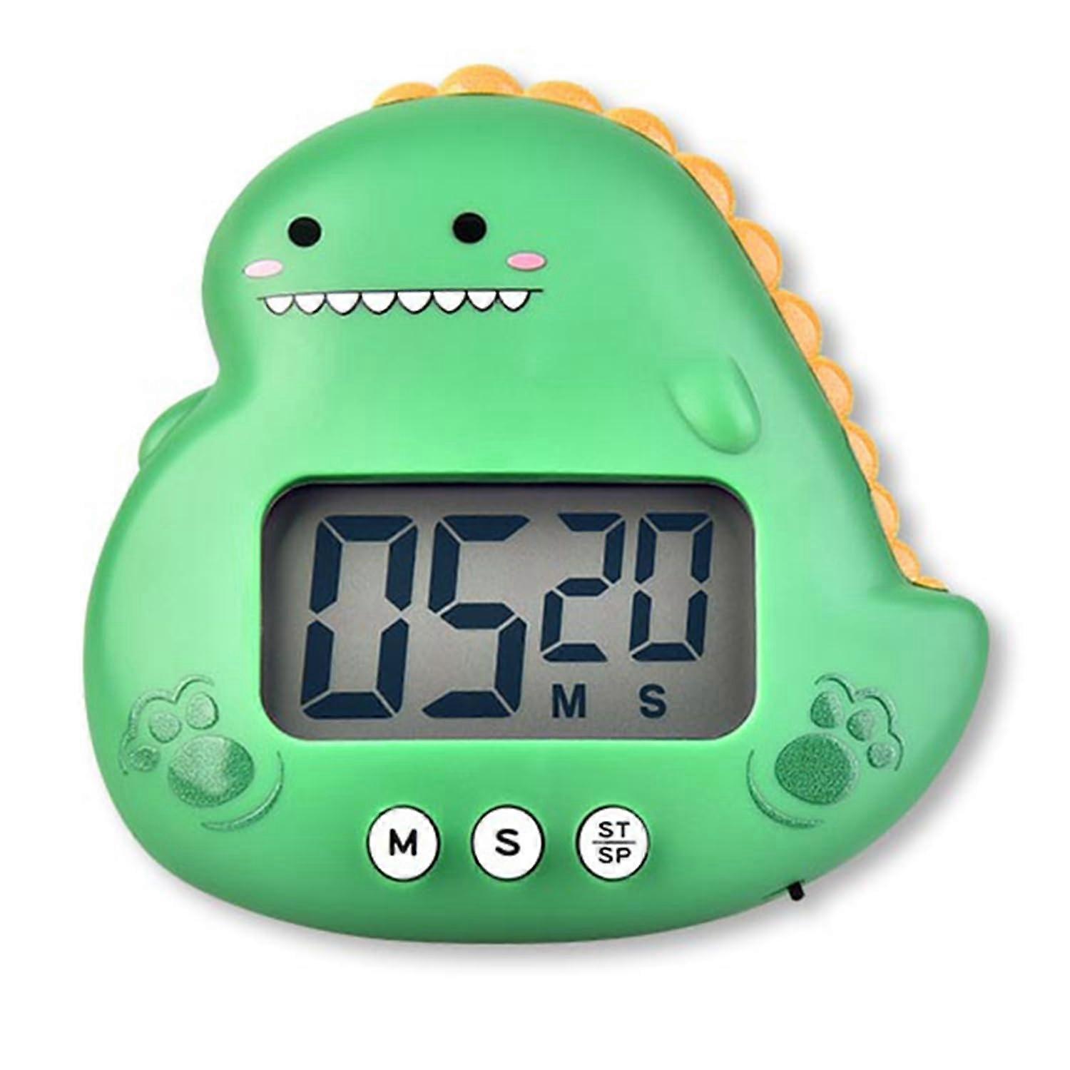 Cartoon Animal Digital Countdown Timer - Magnetic Hangable Alarm for Cooking & Games