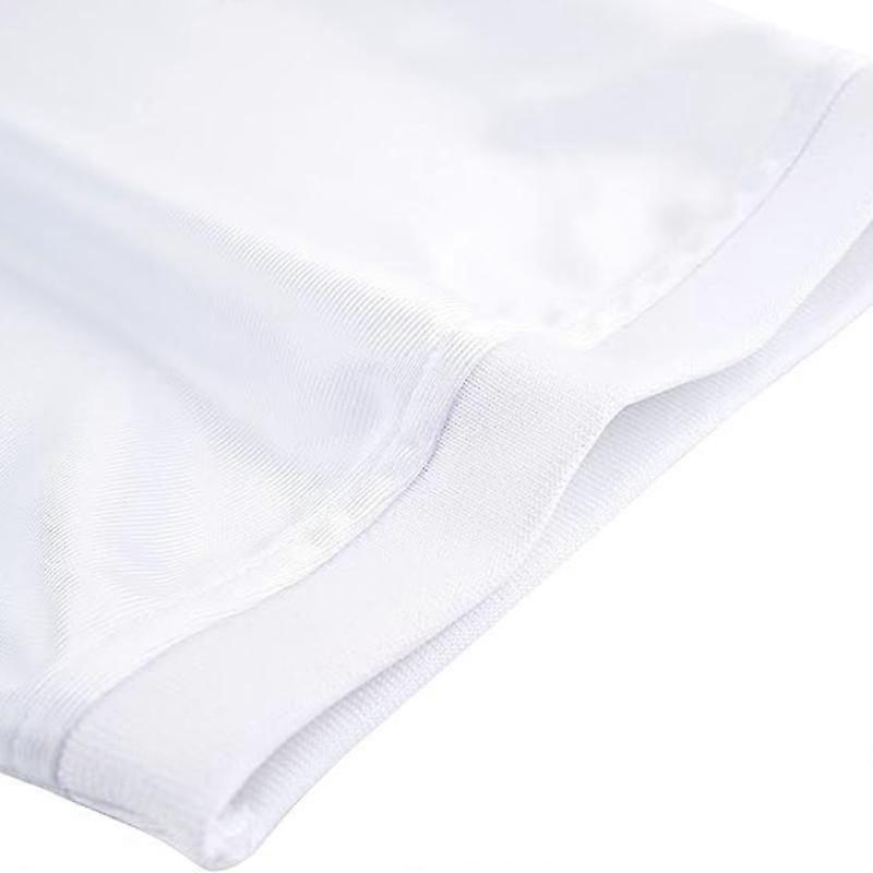 Blanc Football Jersey Maille Athlétique Football Chemise Pratique Sports Uniforme SportsT-Shirt Fans Cadeaux pour Hommes Femmes Jeunesse (Blanc, S)