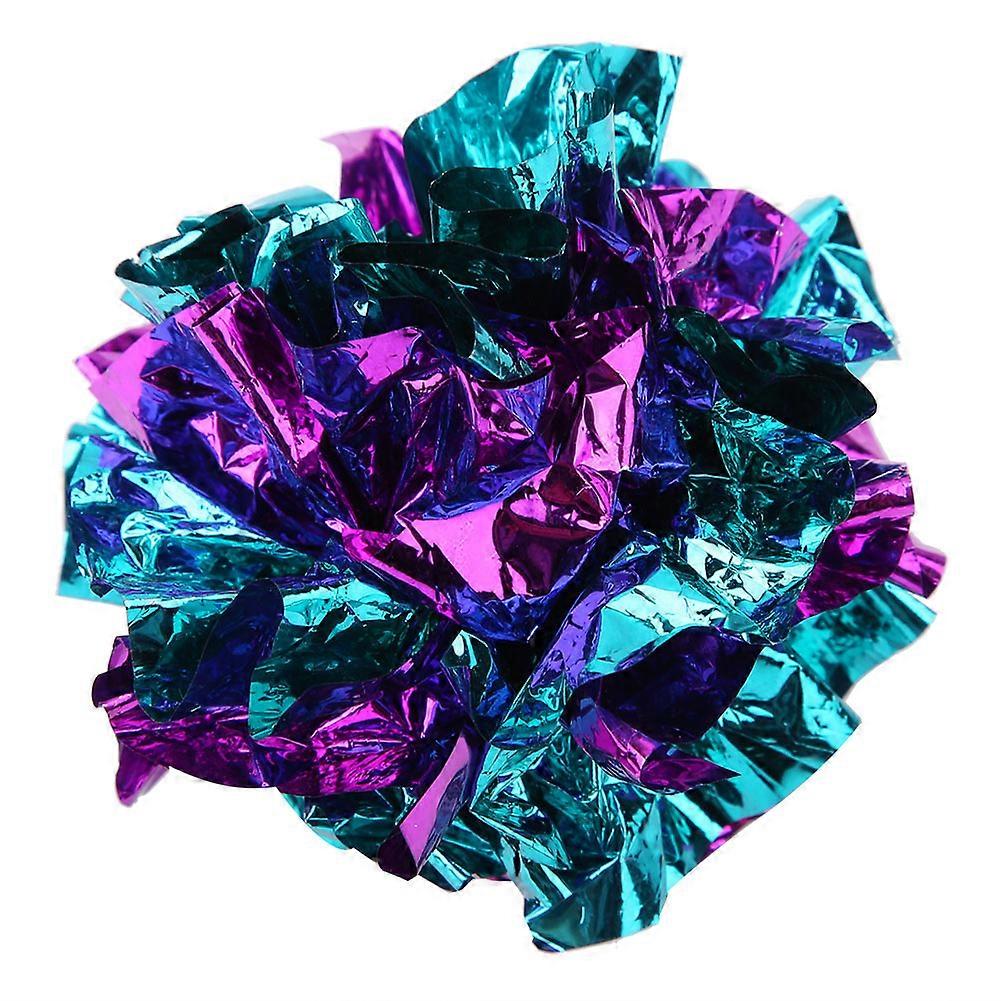 3Pcs Interactive Cat Toys Large Kitten Pet Crinkle Balls Colorful Shiny Crackle Paper