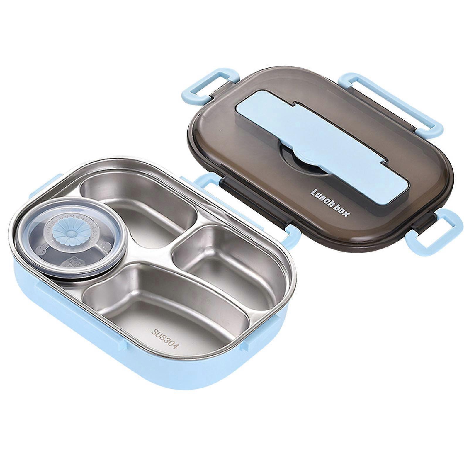 Thermal Insulation Bento Grids With Soup Bowl Lunch Box Tableware Set Portable Lunch Box Student Lunch Box CC