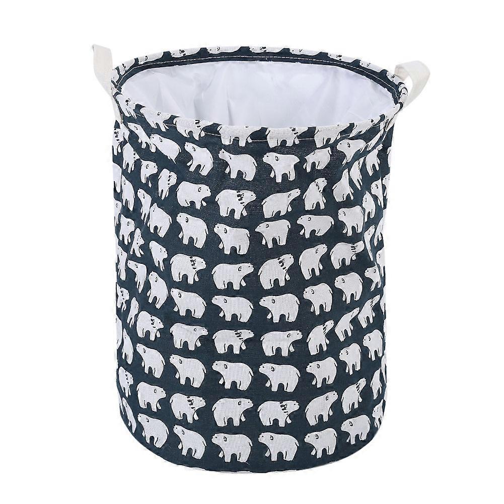 Foldable Standing Storage Bin For Toys And Laundry Clothes Organizer Basket