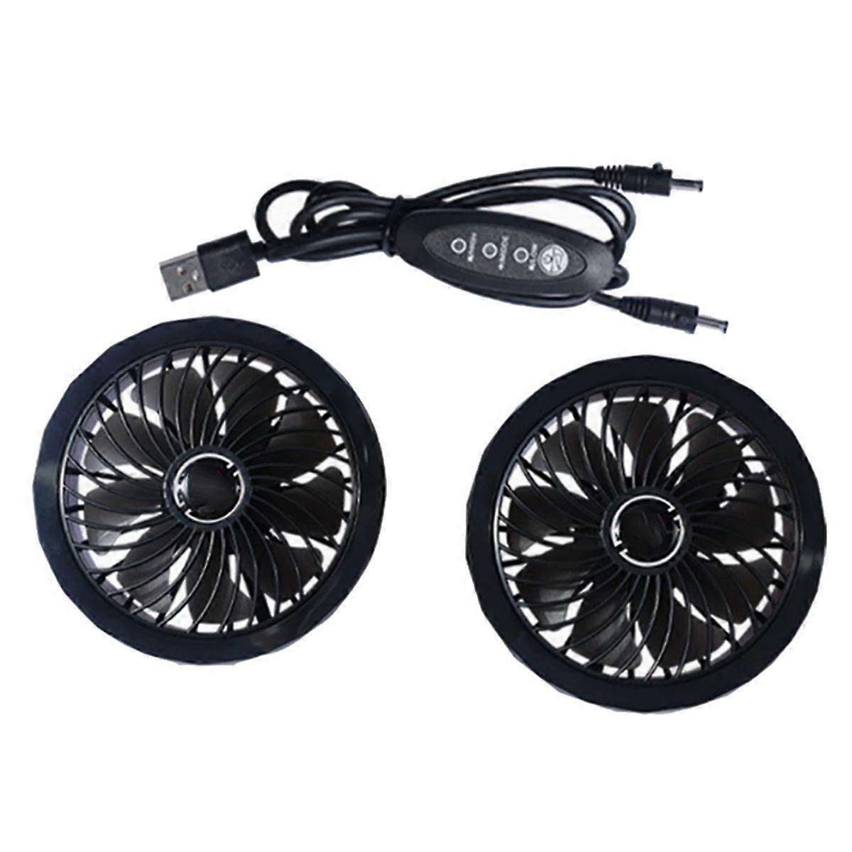 Mobile Air Conditioner Fan Wrapping Brushless Motor USB Summer Cooling Clothes Outdoor Ventilation