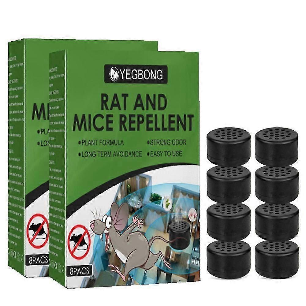 2 box Mouse Repeller Natural Harmless Strong Rat Repellent Ball Bag Portable No Chemical Mouse Repeller for Home Garden Car with bag