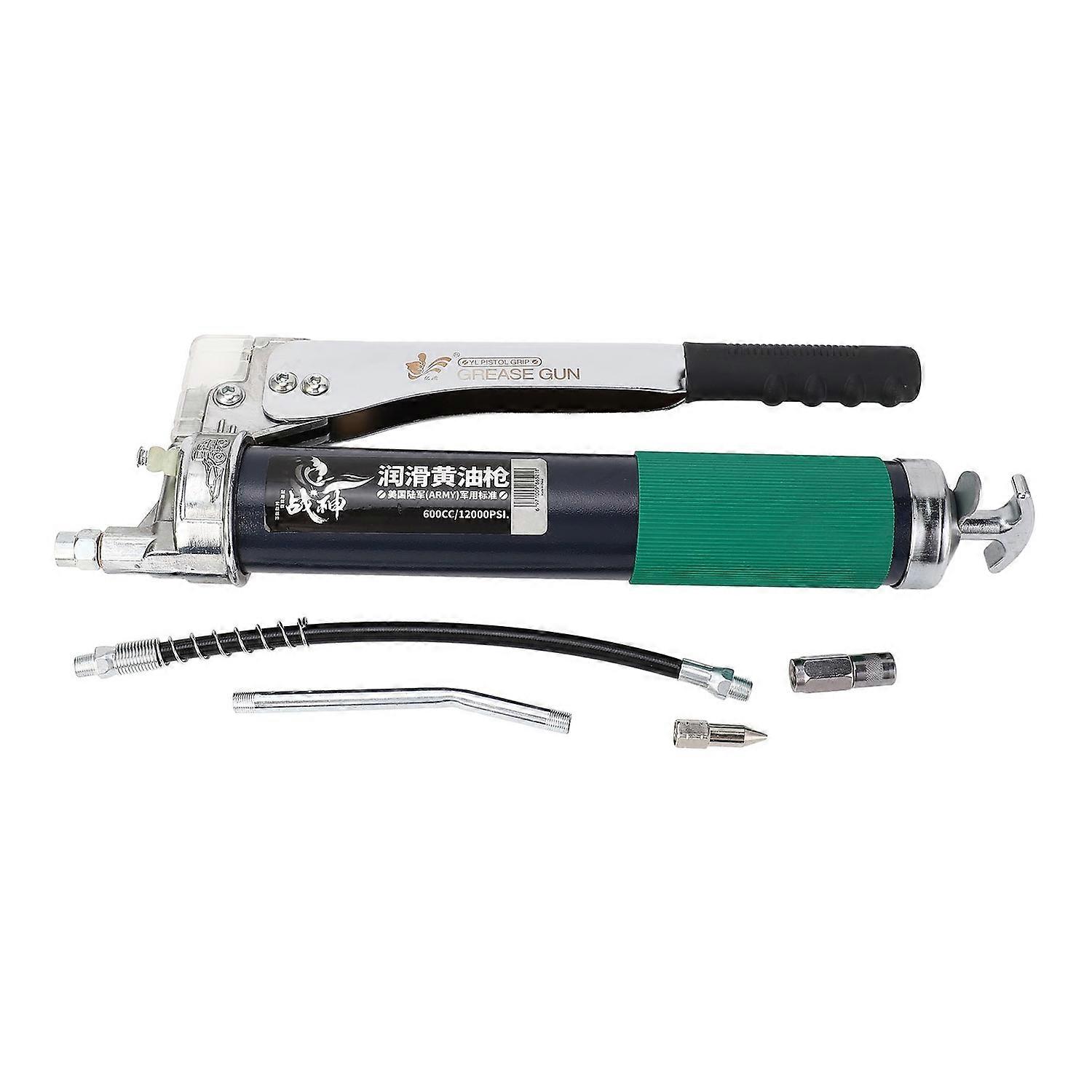 Heavy Duty Lever Action Grease Sprayer 900CC Transparent Dual Gear Anti Stuck Switch Manual Grease S