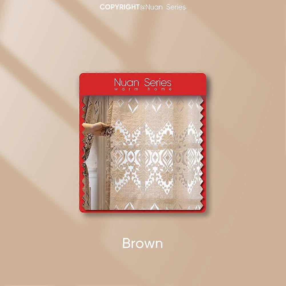 1PC Nuan Series 10-30% Blackout Fashionable and Luxurious Jacquard Hollow Comfortable Curtains for Living Room Bedroom Home Decor