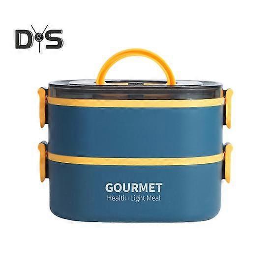 1400ML/2000ML Leakproof Bento Lunch Box with Spork Stackable Reusable for Kids Adults Microwave Dishwasher Freezer Safe Lunch Box