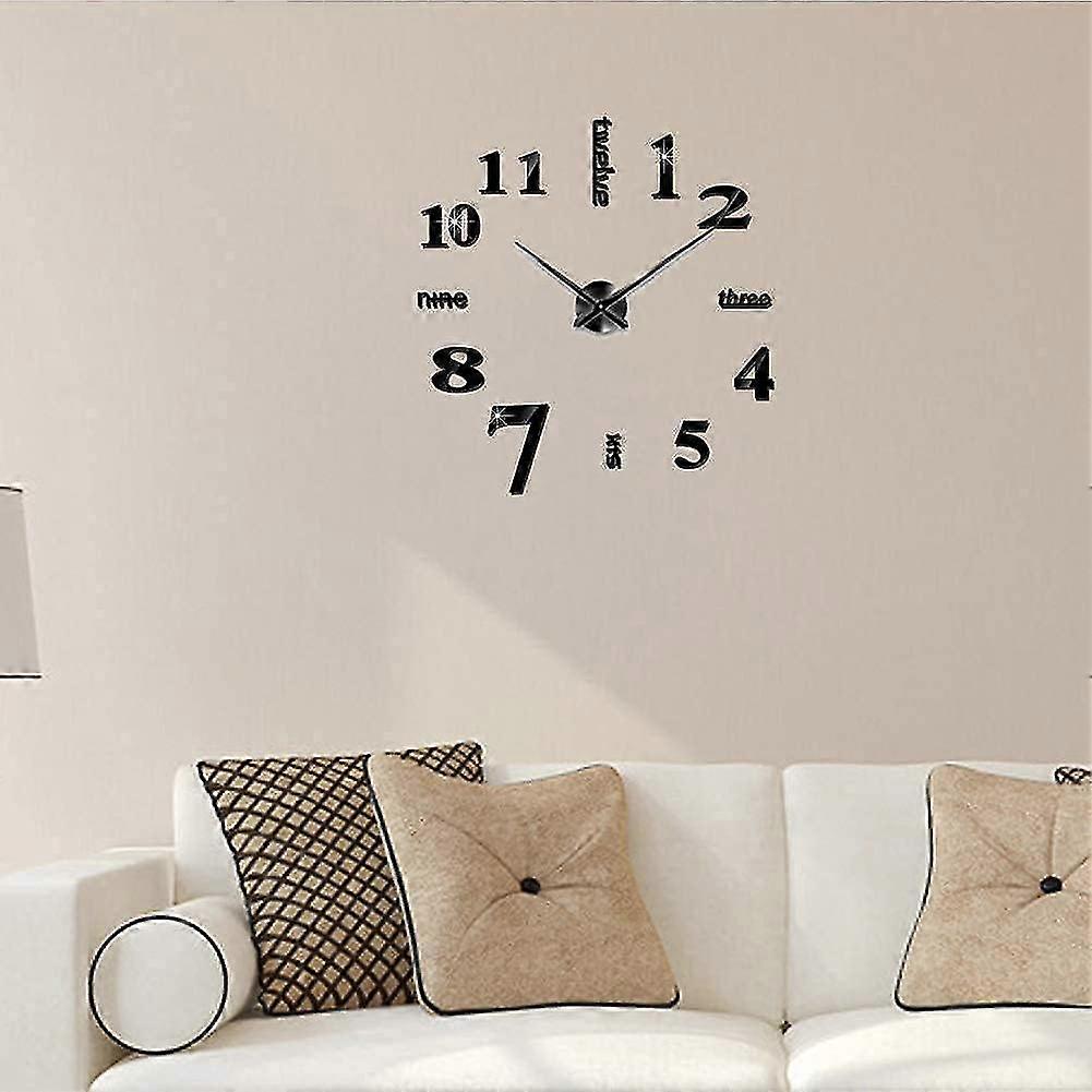 Stylish Modern Frameless 3D Wall Clock