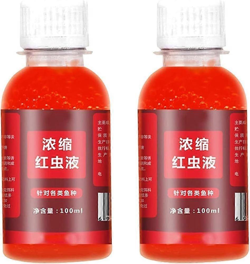 Red Worm Concentrate, Red Worm Bait Fish Attractant, Red40 Red Ink Fishing Liquid, Fish Bait Attraction Enhancer, Scented Bait Food for Fishing Trout,